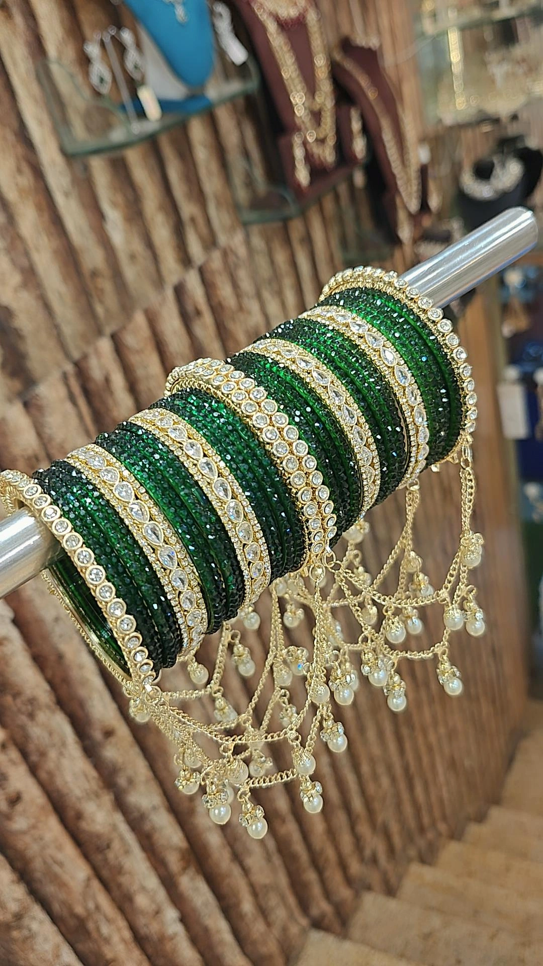 SAVAN GREEN JHUMRI SET