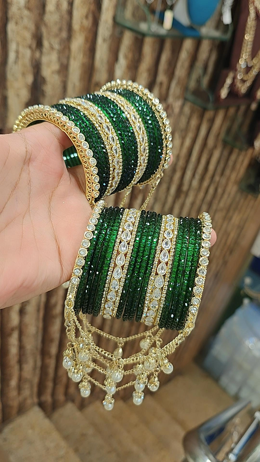 SAVAN GREEN JHUMRI SET