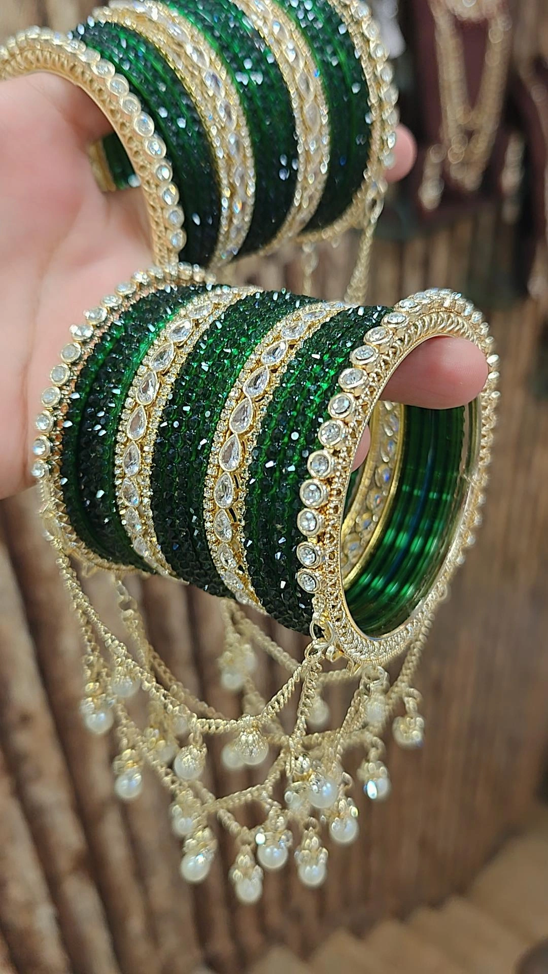 SAVAN GREEN JHUMRI SET