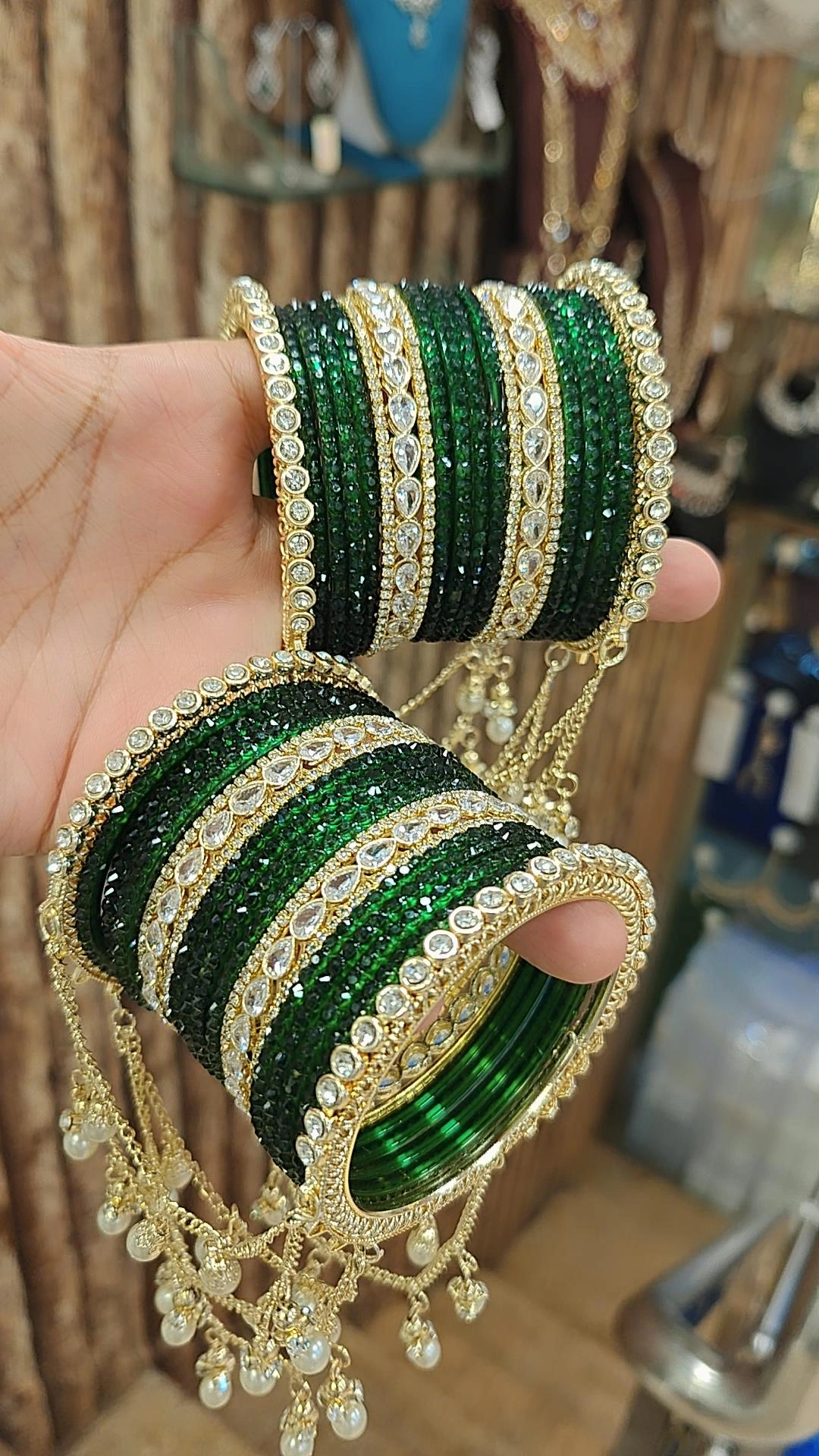 SAVAN GREEN JHUMRI SET