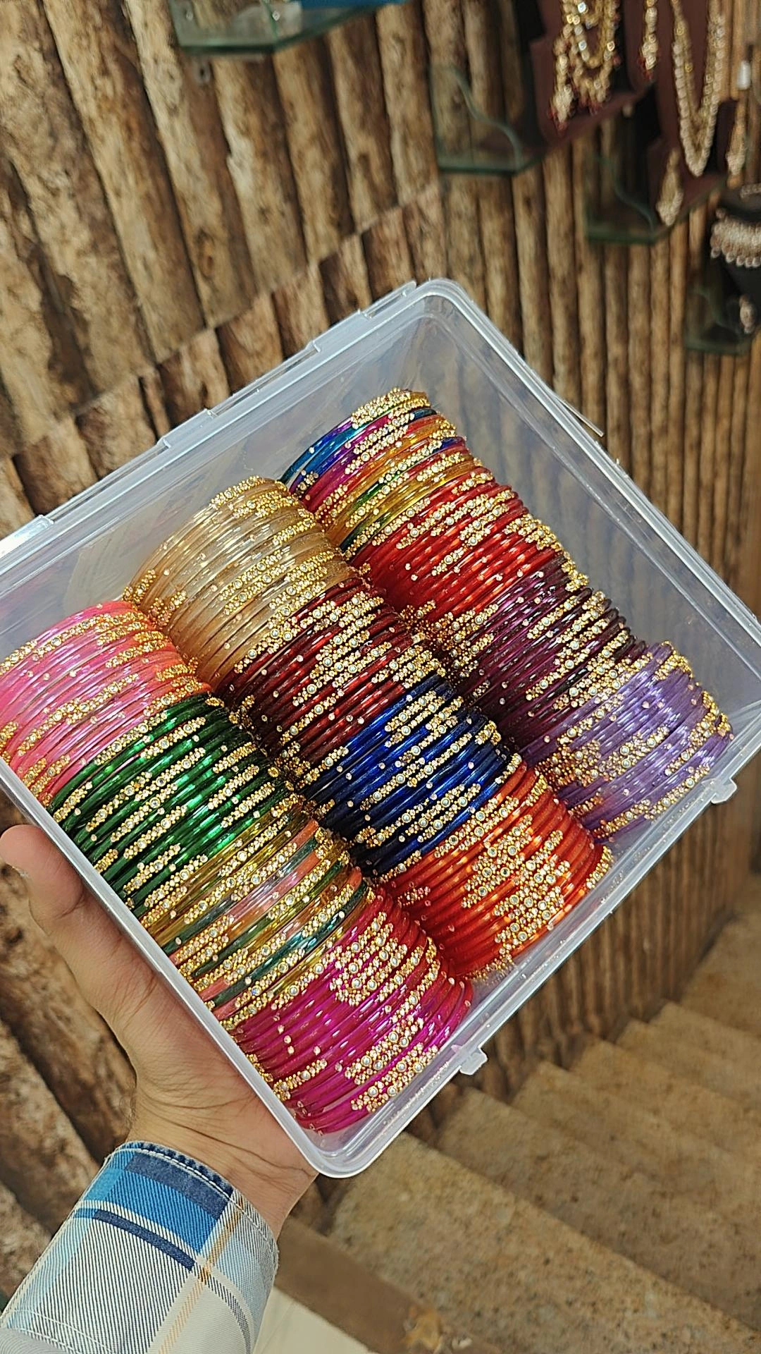 KUNDAN GLASS STONE BANGLES