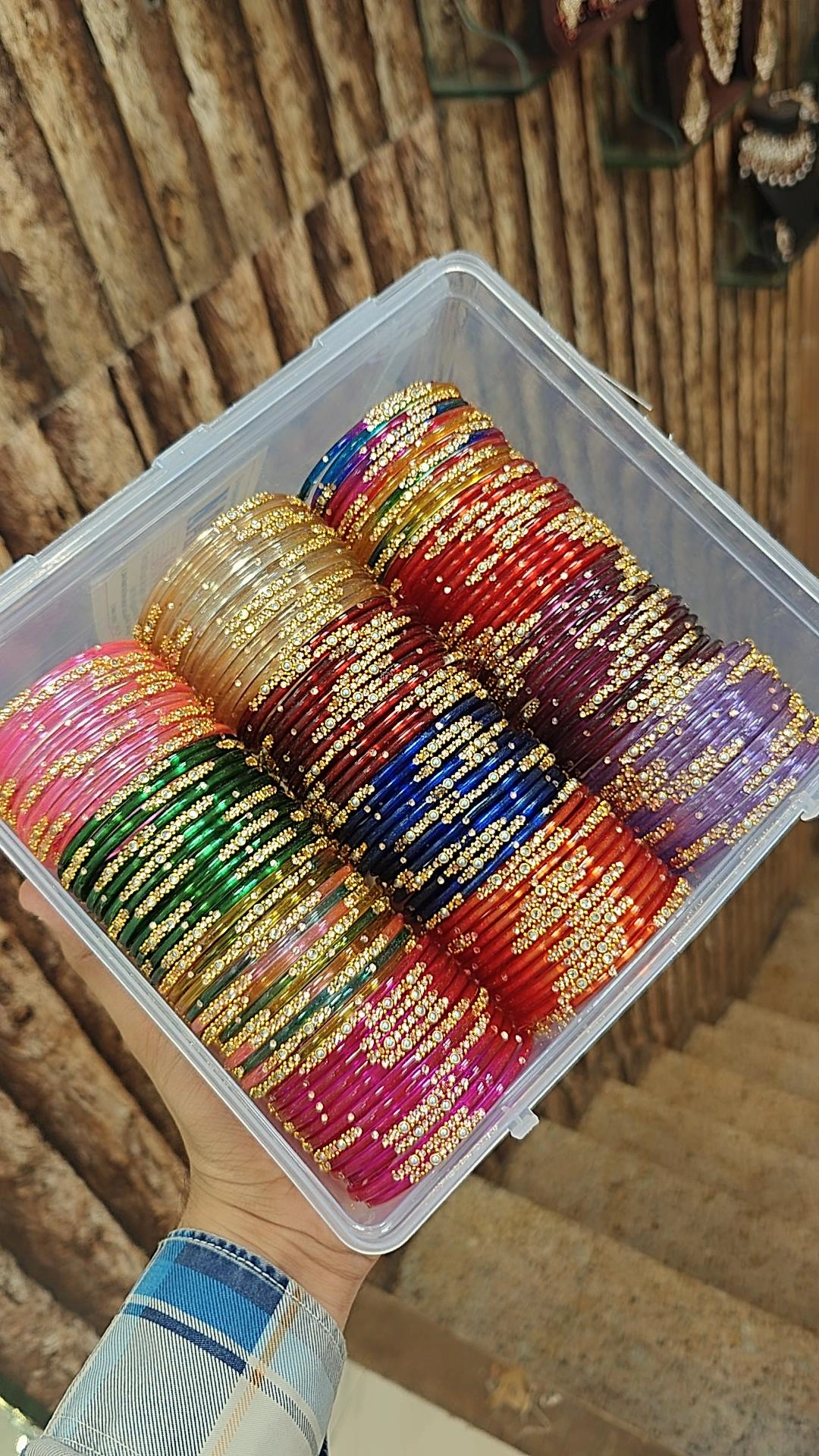 KUNDAN GLASS STONE BANGLES