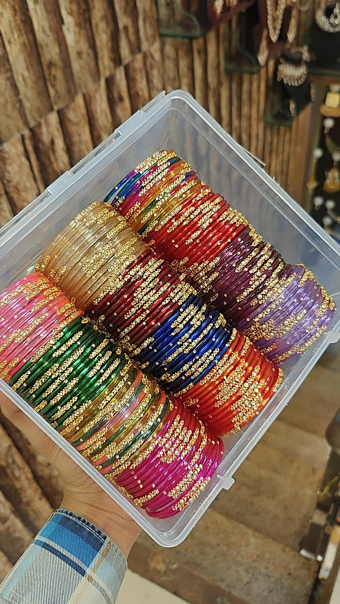KUNDAN GLASS STONE BANGLES
