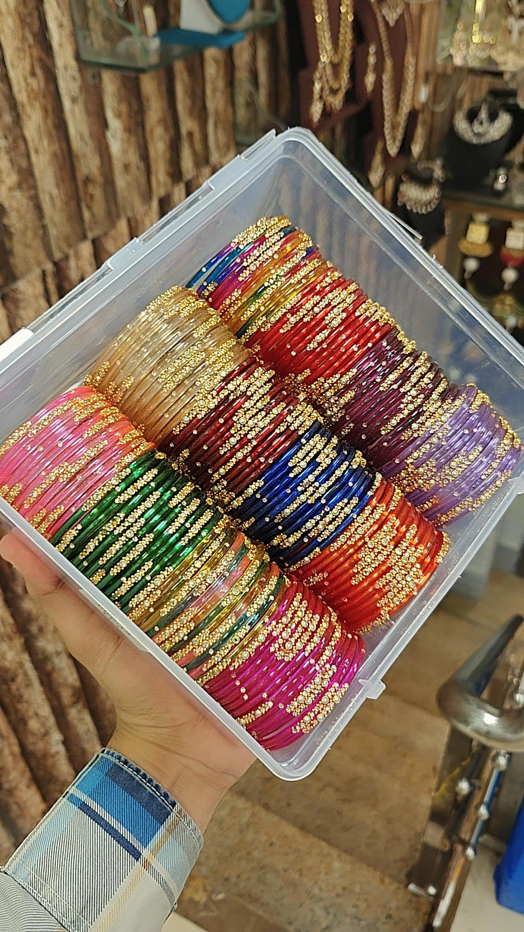 KUNDAN GLASS STONE BANGLES